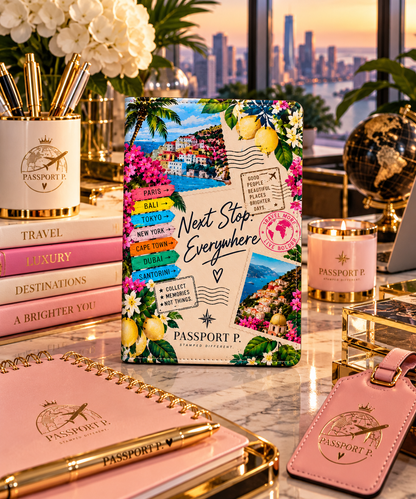 Next Stop Everywhere Travel Passport Cover