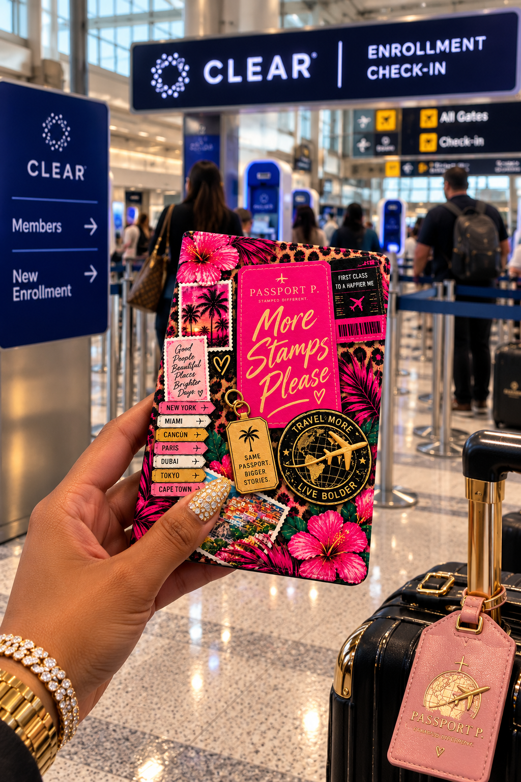 More Stamps Please Travel Passport Cover